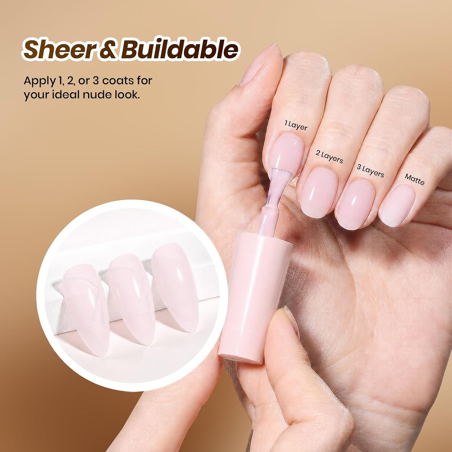 image:imageBeetles Summer Gel Nail Polish Set 5 Winter Colors Dark Blue Glitter White Light Blue Silver Gel Polish with Sealing Gel Sugar Dust Powder Nail Sticker UV LED Needed Gifts for Women Sparkling SnowEspresso French