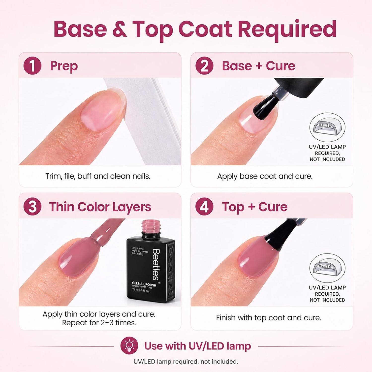 image:imageBeetles Summer Gel Nail Polish Set 5 Winter Colors Dark Blue Glitter White Light Blue Silver Gel Polish with Sealing Gel Sugar Dust Powder Nail Sticker UV LED Needed Gifts for Women Sparkling Snow000Cozy Palette