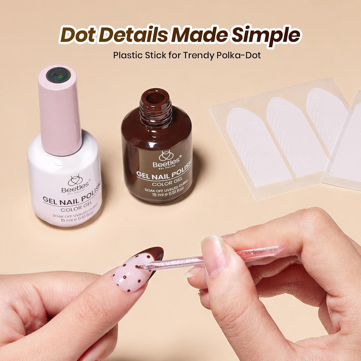 image:imageBeetles Summer Gel Nail Polish Set 5 Winter Colors Dark Blue Glitter White Light Blue Silver Gel Polish with Sealing Gel Sugar Dust Powder Nail Sticker UV LED Needed Gifts for Women Sparkling SnowEspresso French