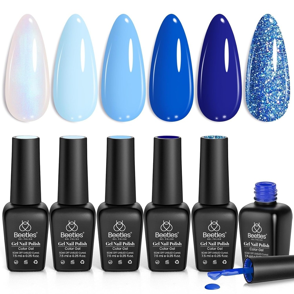 image:imageBeetles Fall Cat Eye Gel Nail Polish Set  Gilded Leaves 6 Colors  Amber Brown Gold Nude Magnetic Glitter Gel Polish Soak Off UV Nail Gel for DIY Manicure Nail Art Salon Use Gift for Women00Aquarius