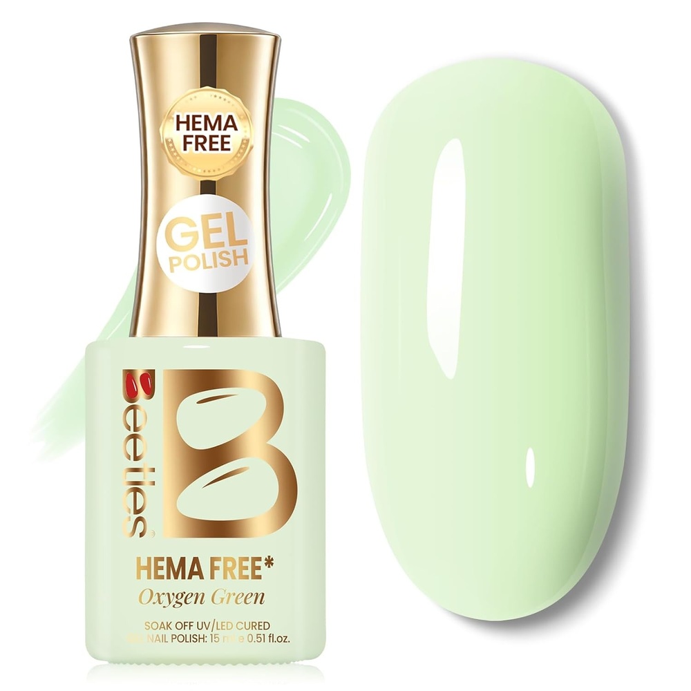 image:imageBeetles Nude Gel Nail Polish Cinnamon Black Tea 15ML Neutral Jelly Warm Nude Pink Nail Polish Base Color Nail Concealer Sheer Translucent Effect Soak Off UV French Nail Art Salon DIY Manicure GiftH Creme Green Oxygen Green