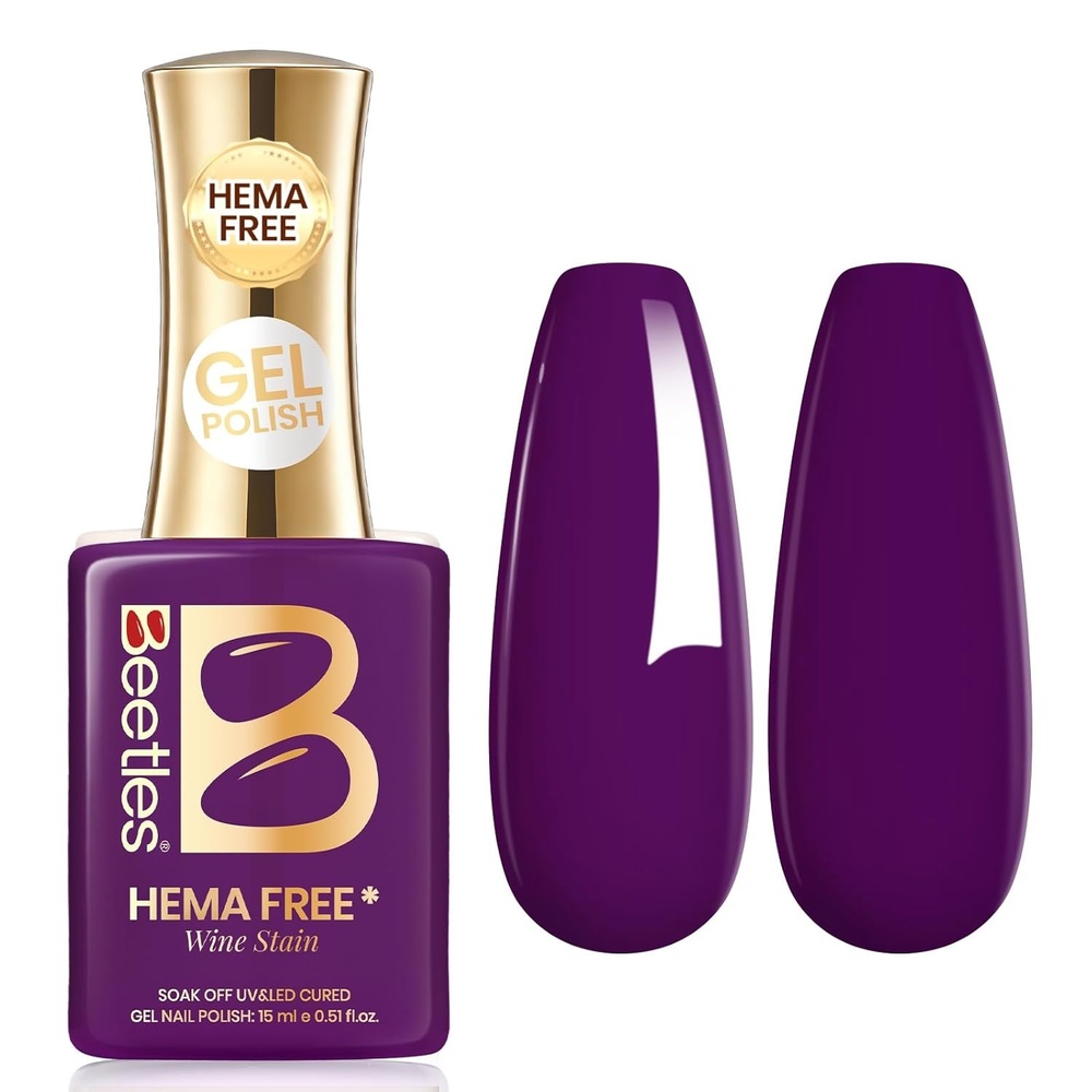 image:imageBeetles Nude Gel Nail Polish Cinnamon Black Tea 15ML Neutral Jelly Warm Nude Pink Nail Polish Base Color Nail Concealer Sheer Translucent Effect Soak Off UV French Nail Art Salon DIY Manicure GiftJ Creme Purple Wine Stain