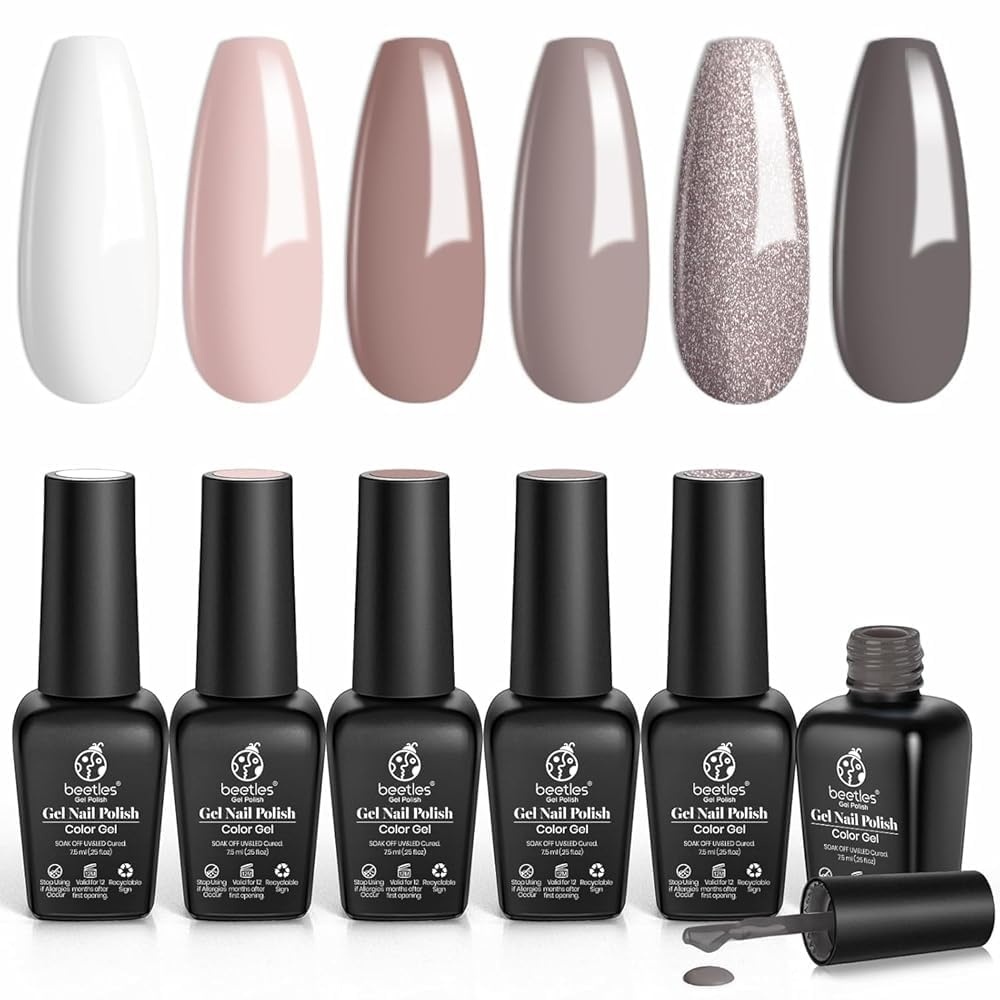 image:imageBeetles Red Gel Nail Polish Set Ruby Hour 6 Colors Jelly Gel Polish Kit Fall Gel Nail Kit Burgundy Wine Red Cherry Brown Sheer Translucent Effect Soak Off UV Salon DIY Gift for Women000Goats Tail