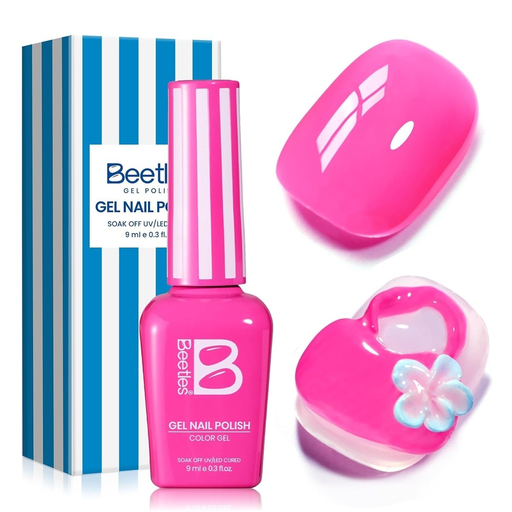 image:imageBeetles Siren Song Cat Eye Gel Nail Polish Set 6 Colors 9ml Fall Gel  Blue Purple Magnetic Gel Polish Kit with Cat EyeampWater Ripple Magnets Stick Nail Charms Soak Off UV Nail Art Gift for Women0Bikini Pink
