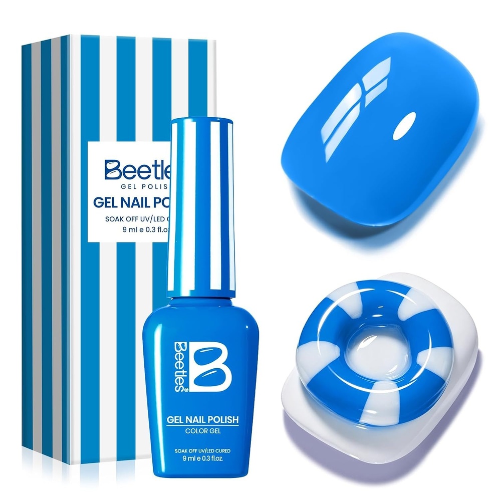 image:imageBeetles Siren Song Cat Eye Gel Nail Polish Set 6 Colors 9ml Fall Gel  Blue Purple Magnetic Gel Polish Kit with Cat EyeampWater Ripple Magnets Stick Nail Charms Soak Off UV Nail Art Gift for Women0Riviera Rush