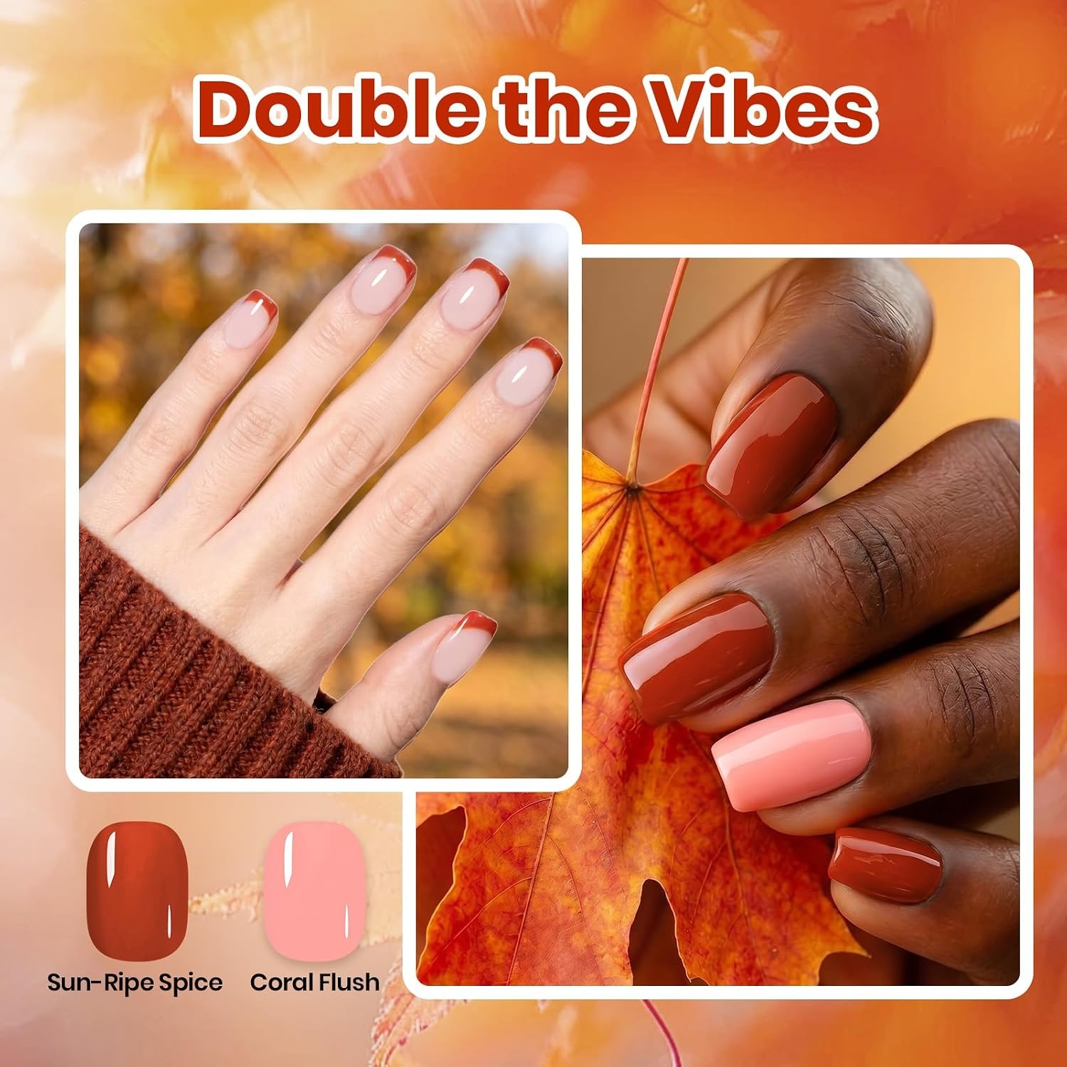 image:imageBeetles Dark Brown Nail Polish Quick Dry Regular Nail Polish Chocolate Mocha Brown Nail Polish Air Dry No UV Lamp Needed for DIY At Home Manicure 051Fl Oz15MLSunRipe Spice