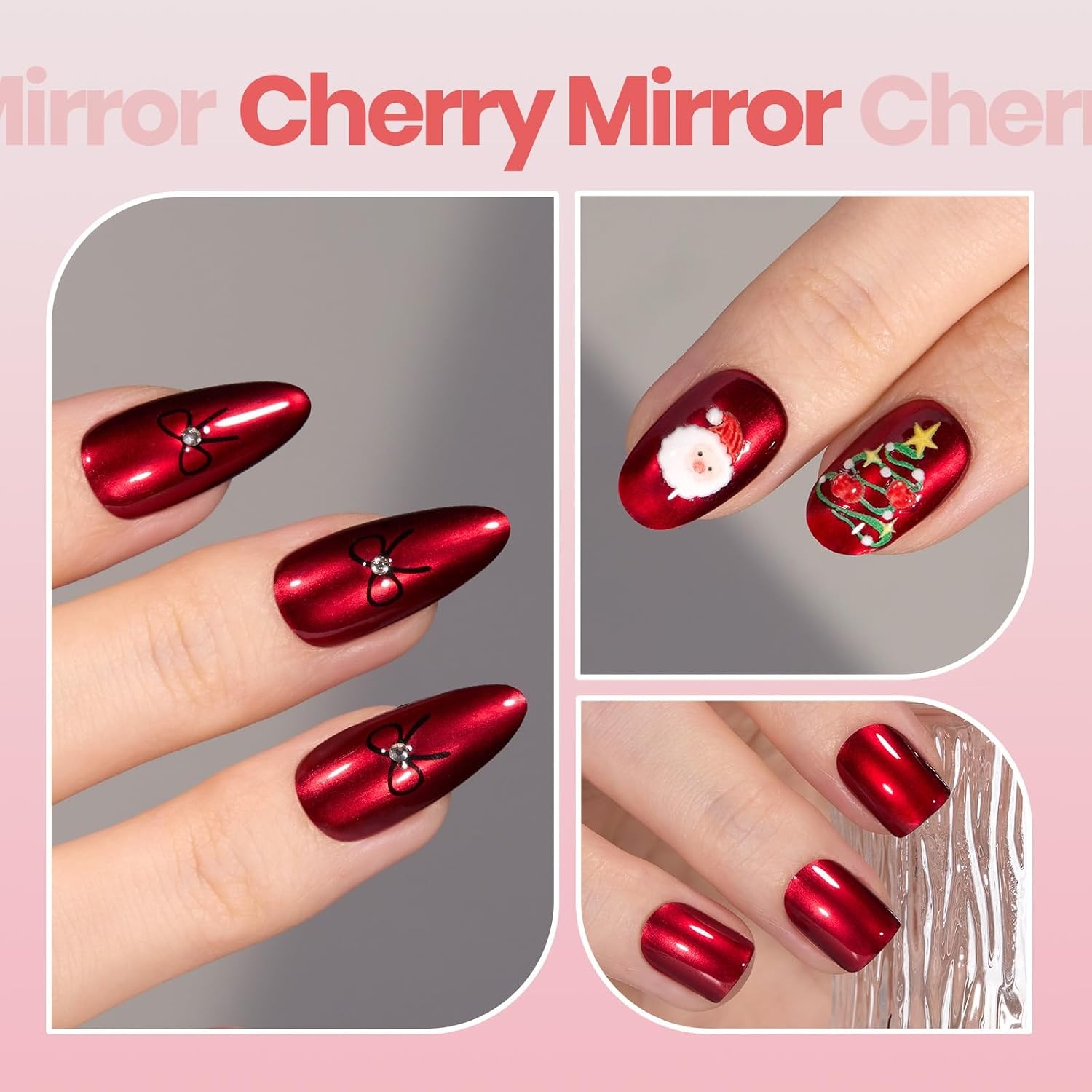 image:imageBeetles Dark Brown Nail Polish Quick Dry Regular Nail Polish Chocolate Mocha Brown Nail Polish Air Dry No UV Lamp Needed for DIY At Home Manicure 051Fl Oz15MLCherry Mirror
