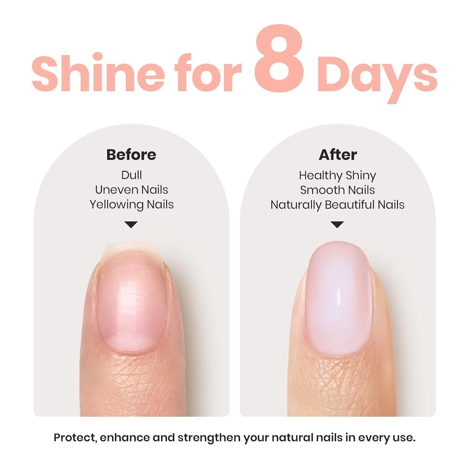 image:imageBeetles Nail Strengthener and Growth 2 In 1 Nude Pink Nail Polish Nail Concealer Fast Dry Quick Jelly Natural Nail Strengthener and Growth Treatment for Thin and Damaged Nails051 FL OZMermaid Tears