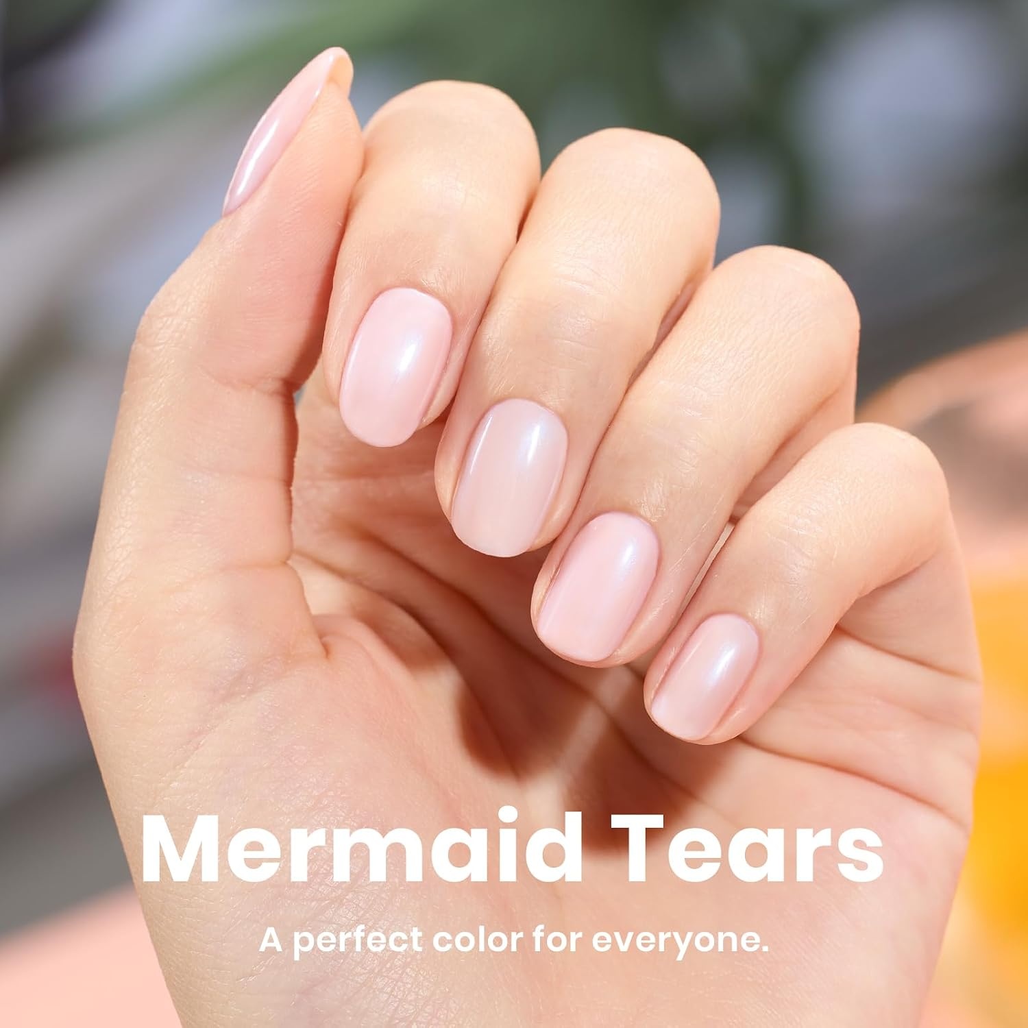 image:imageBeetles Nail Strengthener and Growth 2 In 1 Nude Pink Nail Polish Nail Concealer Fast Dry Quick Jelly Natural Nail Strengthener and Growth Treatment for Thin and Damaged Nails051 FL OZMermaid Tears