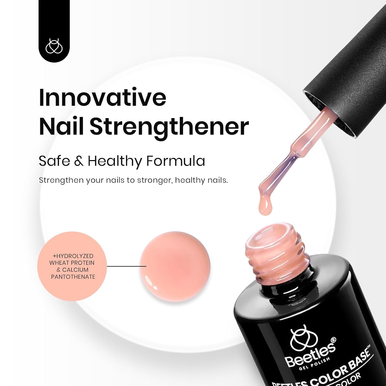 image:imageBeetles Nude Color Base Gel Polish 15ml Nude French Tip Gel Neutral nude color base gel for French tip styles with smooth DIY manicure applicationABlush Rose Color Base