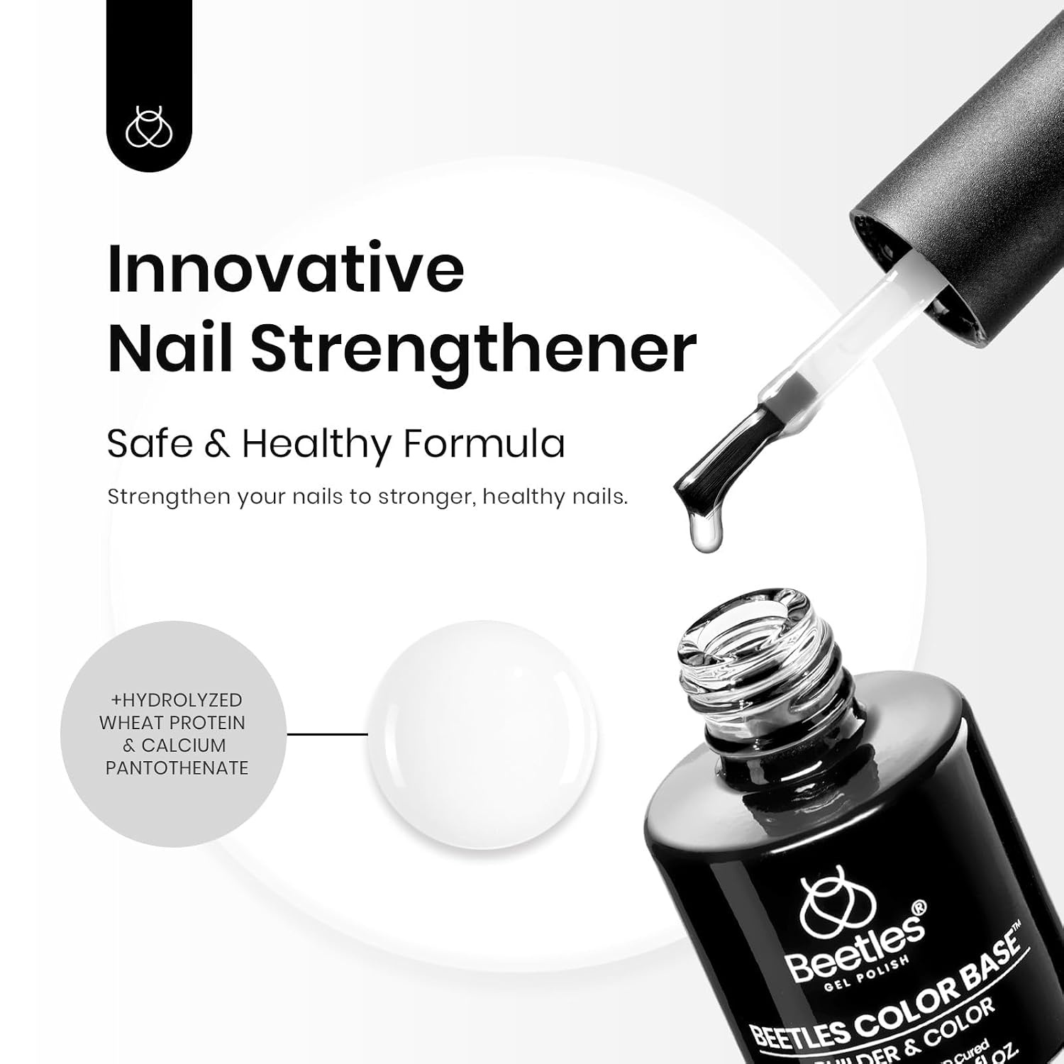 image:imageBeetles Nude Color Base Gel Polish 15ml Nude French Tip Gel Neutral nude color base gel for French tip styles with smooth DIY manicure applicationAClear