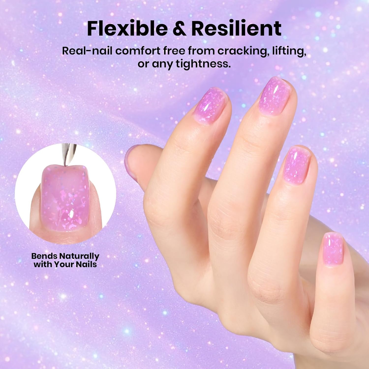 image:imageBeetles Nude Color Base Gel Polish 15ml Nude French Tip Gel Neutral nude color base gel for French tip styles with smooth DIY manicure applicationClear Purple Rubber Base Gel
