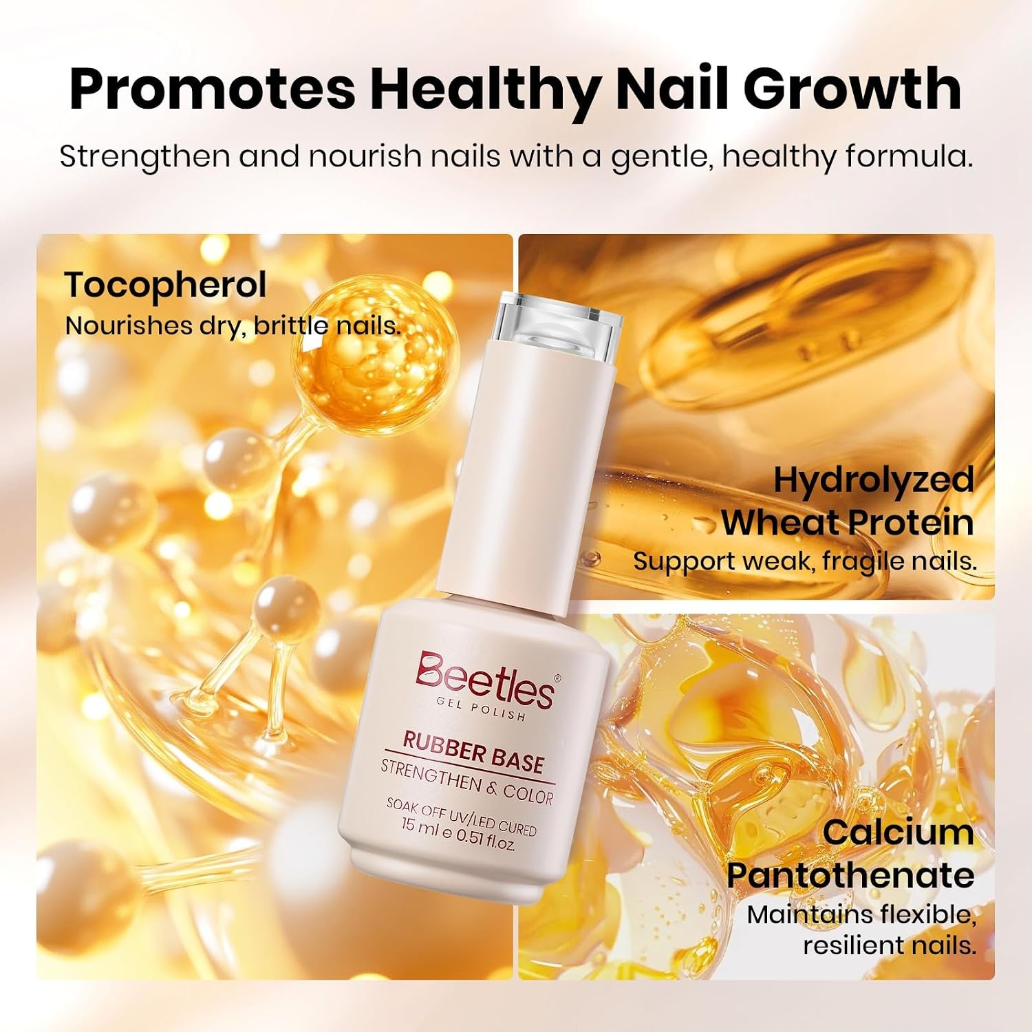 image:imageBeetles Nude Color Base Gel Polish 15ml Nude French Tip Gel Neutral nude color base gel for French tip styles with smooth DIY manicure applicationClear Base Gel