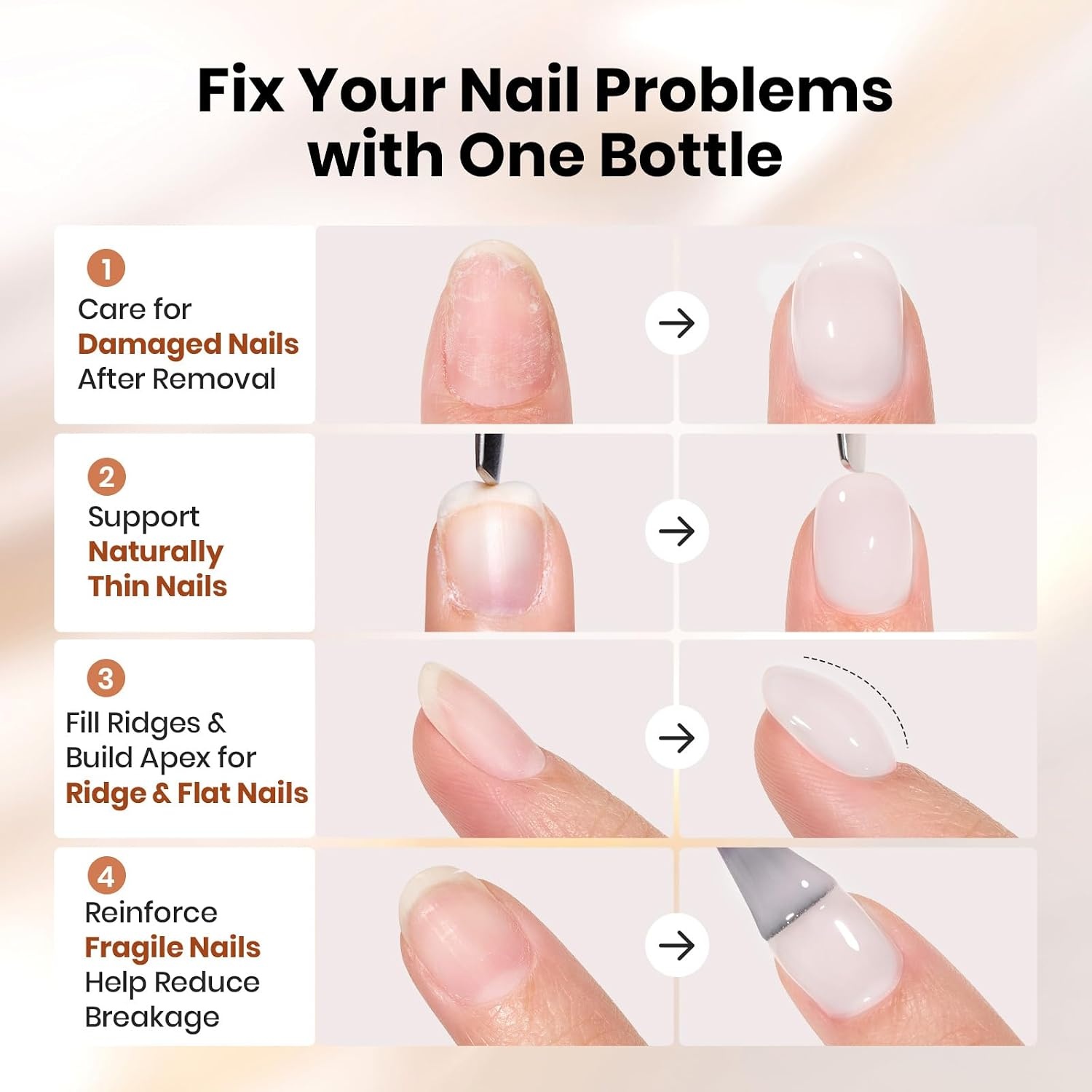 image:imageBeetles Nude Color Base Gel Polish 15ml Nude French Tip Gel Neutral nude color base gel for French tip styles with smooth DIY manicure applicationClear Base Gel