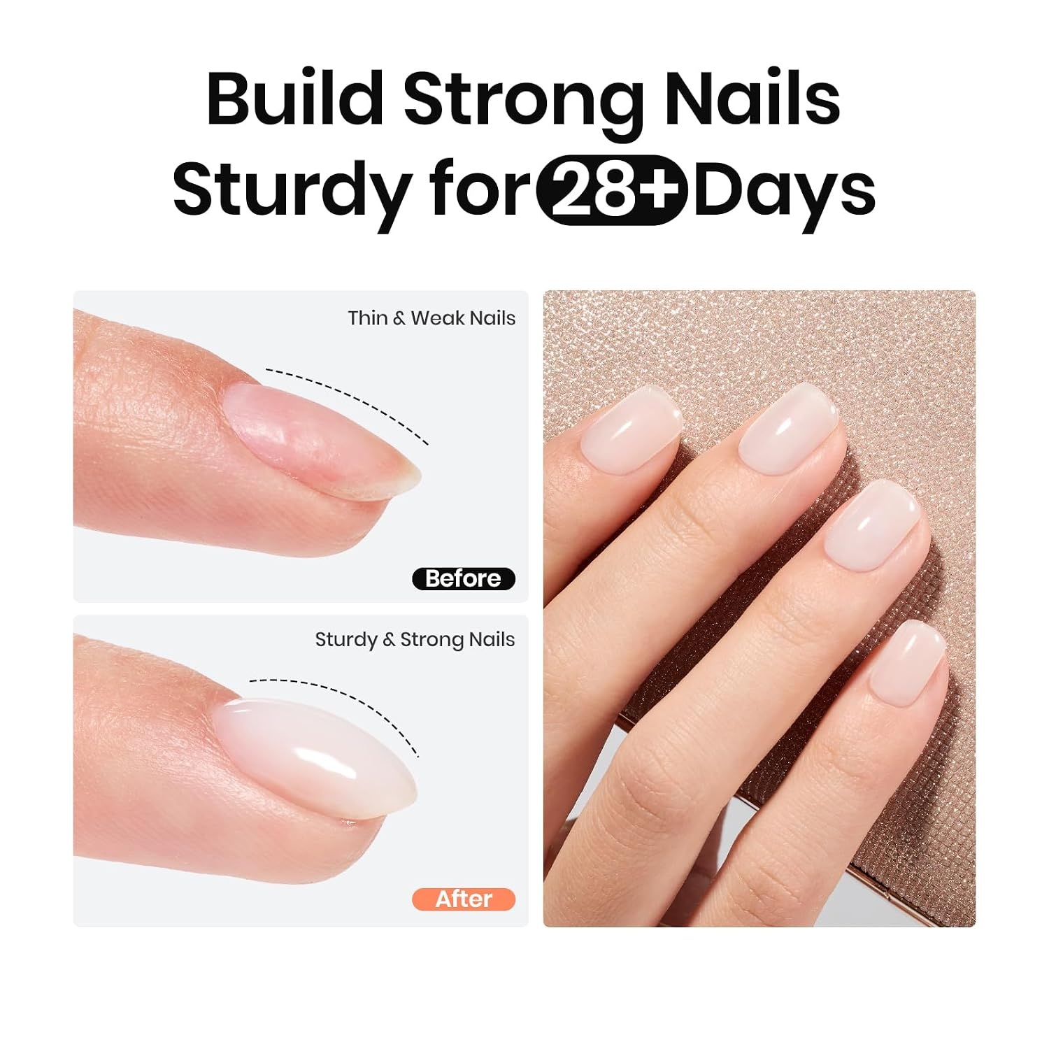 image:imageBeetles Nude Color Base Gel Polish 15ml Nude French Tip Gel  Neutral nude color base gel for French tip styles with smooth DIY manicure applicationMilky White