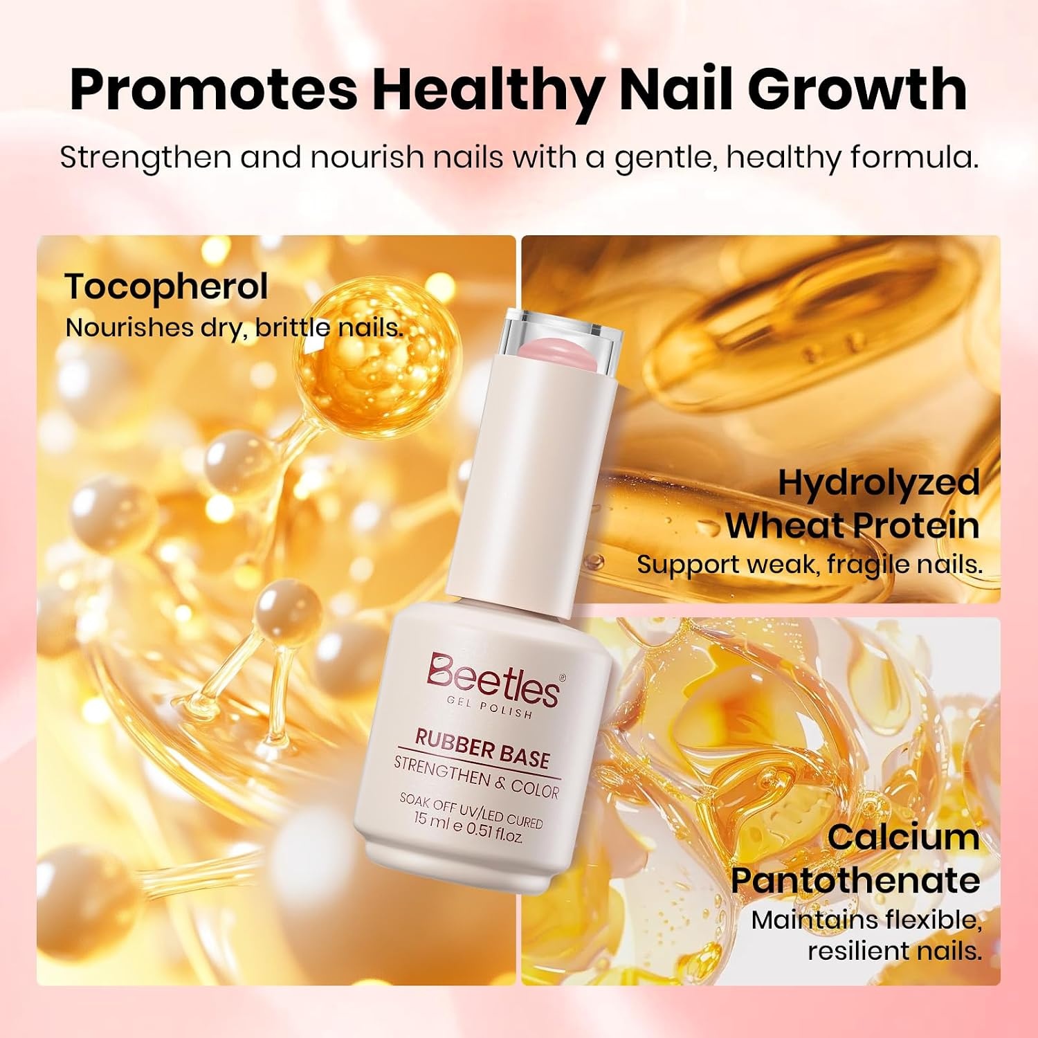 image:imageBeetles Nude Color Base Gel Polish 15ml Nude French Tip Gel Neutral nude color base gel for French tip styles with smooth DIY manicure applicationNude Pink Rubber Base Gel