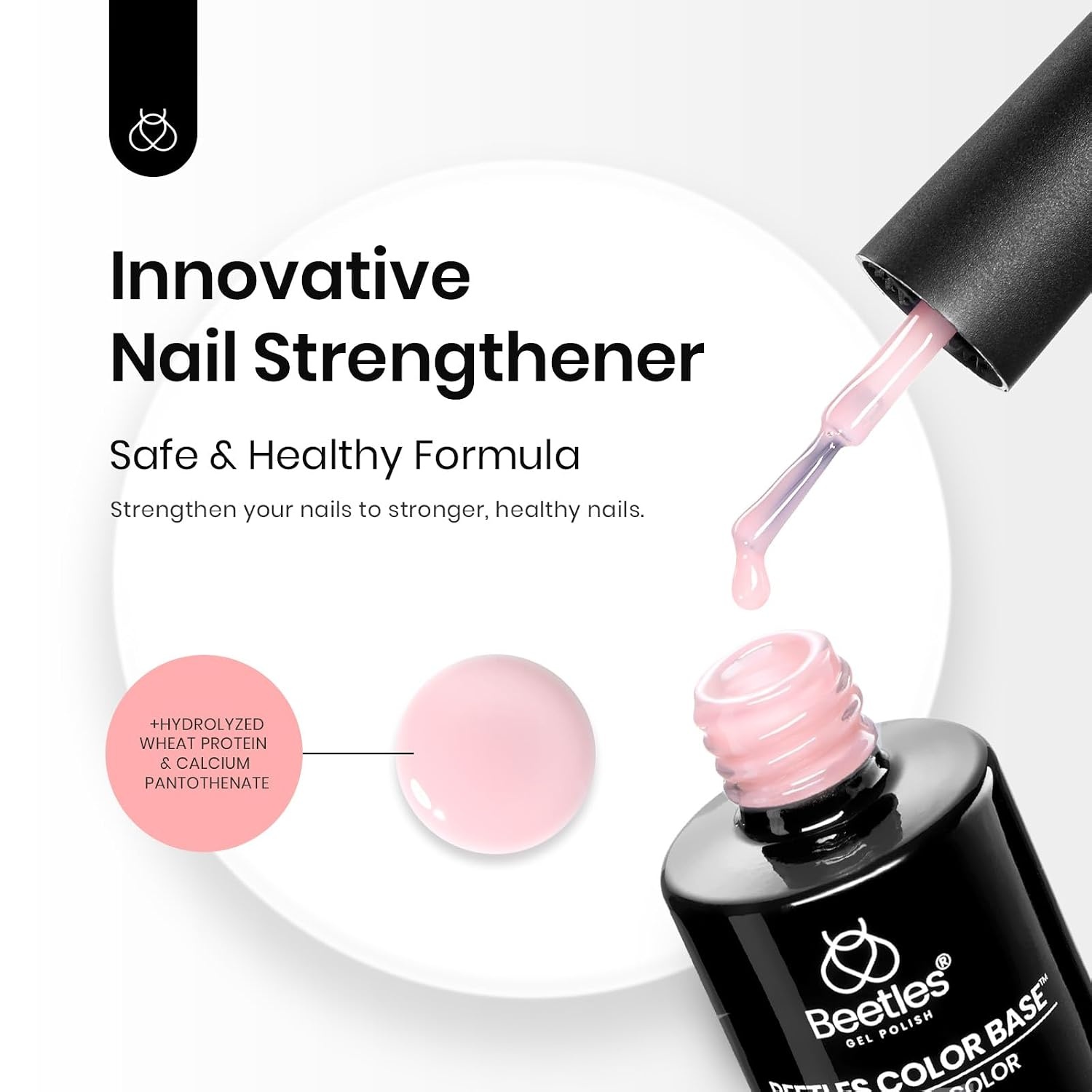 image:imageBeetles Nude Color Base Gel Polish 15ml Nude French Tip Gel Neutral nude color base gel for French tip styles with smooth DIY manicure applicationYPorcelain Doll