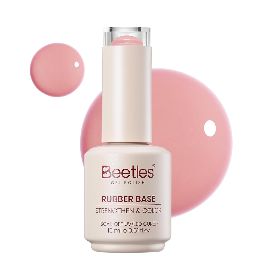 image:imageBeetles Nude Color Base Gel Polish 15ml Nude French Tip Gel  Neutral nude color base gel for French tip styles with smooth DIY manicure applicationNude Pink Rubber Base Gel
